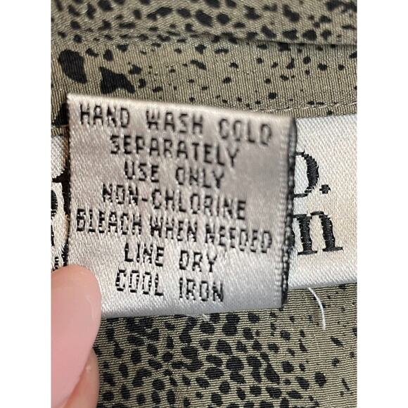 Style & Co. Collection Womens Shirt Multicolor Size 14 Button Up Collared Silk - Picture 5 of 6